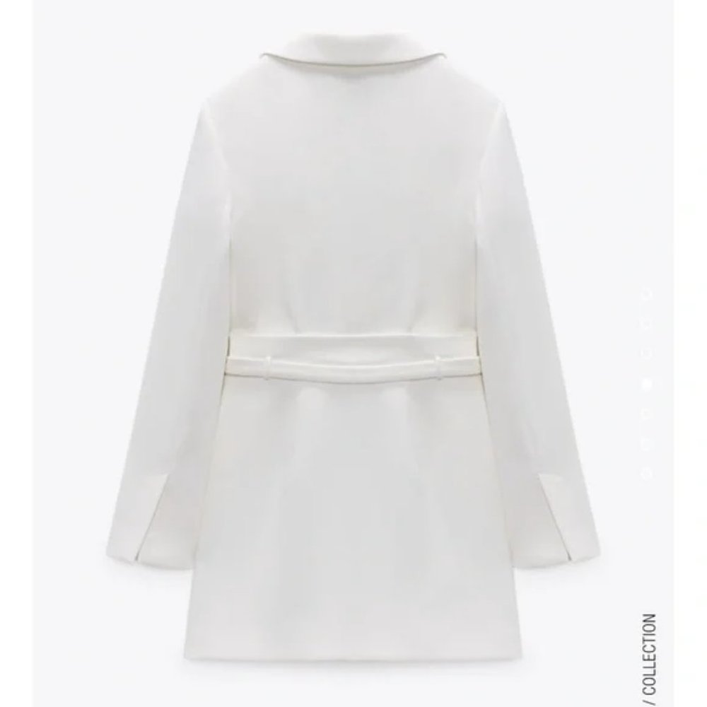 ZARA Blazer Dress White - Picture 5 of 9
